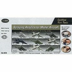 Promo 🎁 Testors Aircraft Spray Acrylic Airbrush Paint Set (9) ❤️
