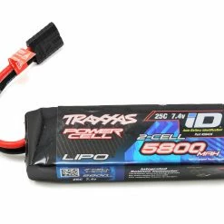 Cheapest 👏 Traxxas 2S "Power Cell" 25C LiPo Battery w/iD Traxxas Connector (7.4V/5800mAh) 🌟