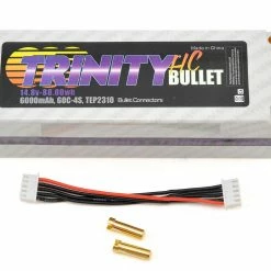 Best deal 🔔 Trinity Hi-Capacity 4S 60C Hardcase LiPo Battery (14.8V/6000mAh) w/5mm Bullets 🔔