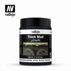 Best Pirce 🥰 Vallejo Paints Black Thick Mud 200Ml 🧨