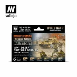 Coupon 🥰 Vallejo Paints Wwii Desert Brit N Ger Arm N Inf Paint 😍
