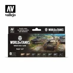 Discount 🤩 Vallejo Paints 17Ml World Of Tanks Paint Set 8 Colors 😉