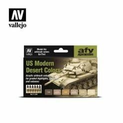 Best deal ❤️ Vallejo Paints Model Air Set Us Modern Desert 9/17 🔔