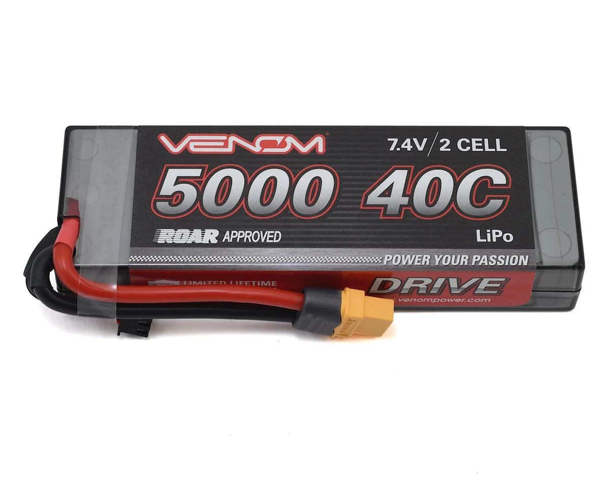 Cheap ❤️ SCRATCH & DENT: Venom Power 2S 40C Hard Case LiPo Battery w/UNI 2.0 (7.4V/5000mAh) 🌟