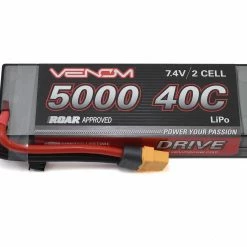 Hot Sale ❤️ Venom Power 2S 40C Hard Case LiPo Battery w/UNI 2.0 (7.4V/5000mAh) 🔥