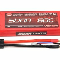 Promo 🎁 Venom Power 2S LiPo 60C Battery Pack w/Universal Connector (7.4V/5000mAh) ✔️