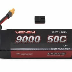 Hot Sale 🔥 Venom Power Drive 4S 50C Lipo Battery w/Traxxas Connector (14.8V/9000mAh) 🤩