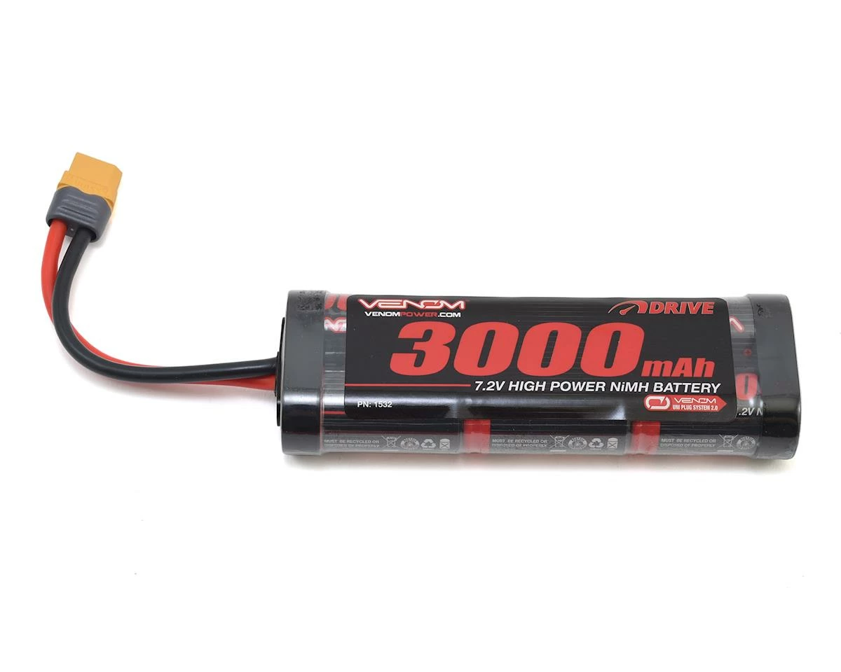 Cheapest 👏 Venom Power 6 Cell 7.2V 3000mAh NiMH Battery w/UNI 2.0 Connector 😍