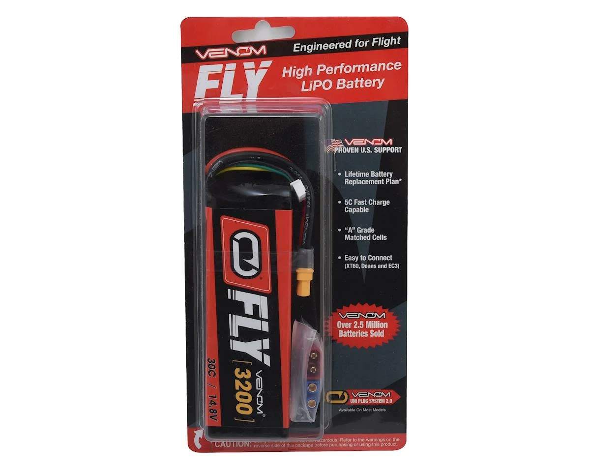 Deals ❤️ Venom Power 4S 30C LiPo Battery w/Uni 2.0 (14.8V/3200mAh) ✔️ - Image 3