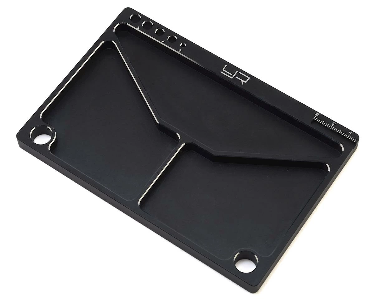 Promo ๐ Yeah Racing Aluminum Parts Tray (Black) (145x95x5mm) โญ